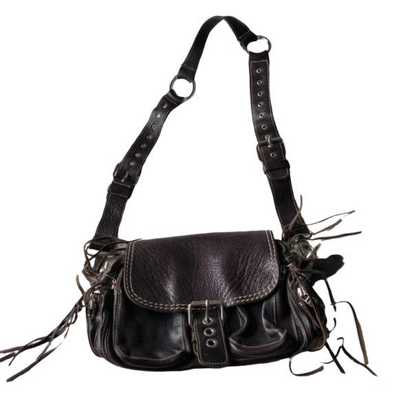 Roots Handbags - Roots Brown Leather Purse